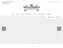 Tablet Screenshot of golf-wallenried.ch